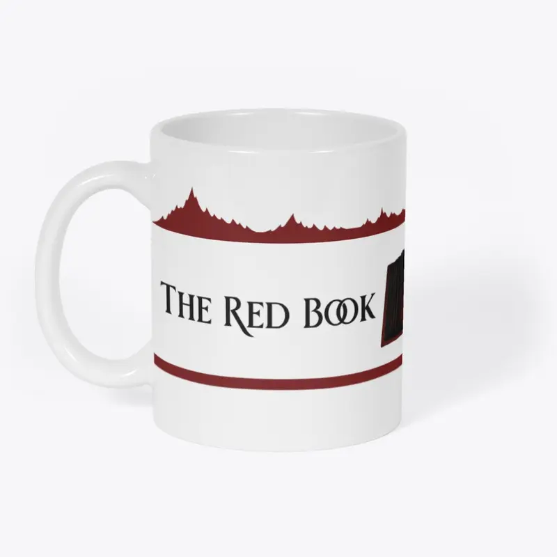 The Red Book White Mug (Flame Logo)